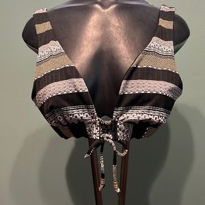 Black, Tan & Brown Tones CropTop